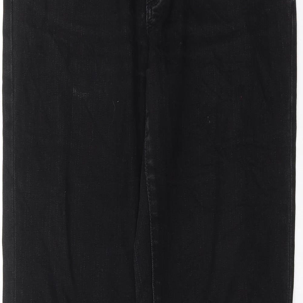 Womens UK Size 32 in BIG STAR Regular Fit Straight Black Jeans