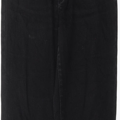 Womens UK Size 32 in BIG STAR Regular Fit Straight Black Jeans