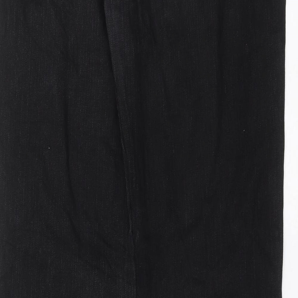 Womens UK Size 32 in BIG STAR Regular Fit Straight Black Jeans