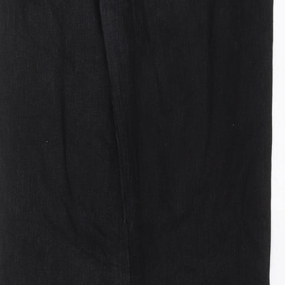Womens UK Size 32 in BIG STAR Regular Fit Straight Black Jeans