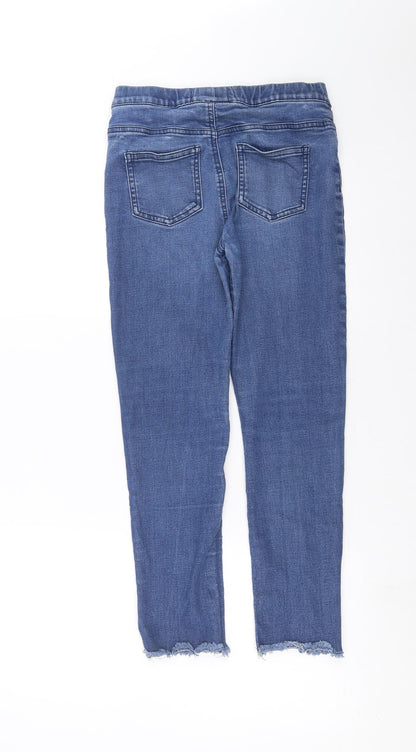 Primark Girls Blue  Denim Jegging Jeans Size 11-12 Years - Distressed hem