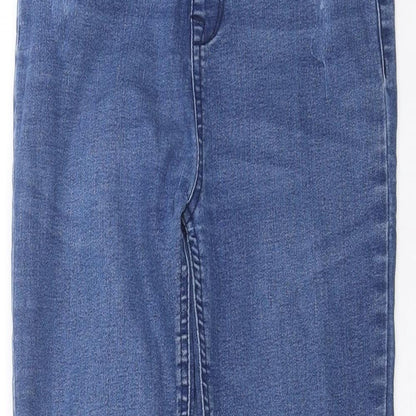 Primark Girls Blue  Denim Jegging Jeans Size 11-12 Years - Distressed hem