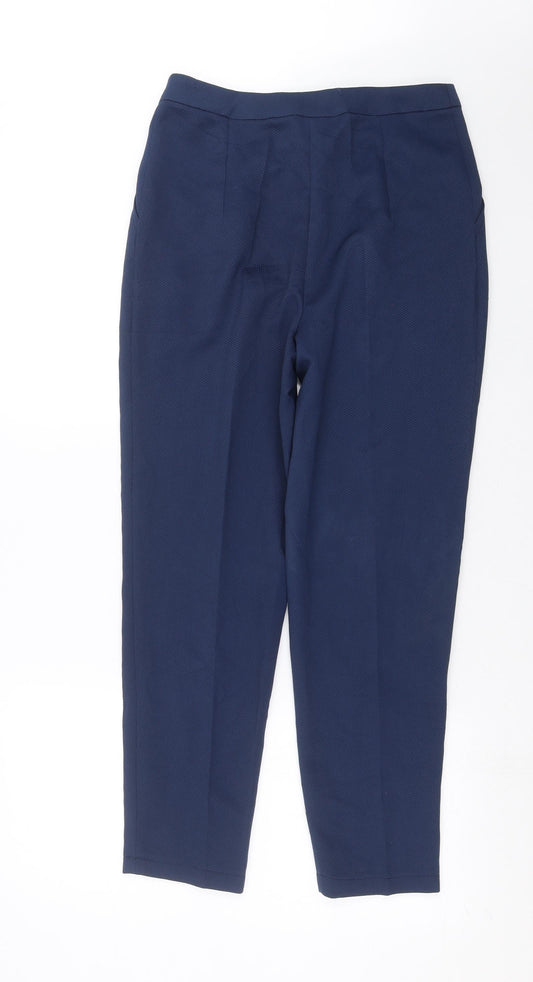 TOVA Womens Blue Geometric  Trousers  Size 10 L28 in