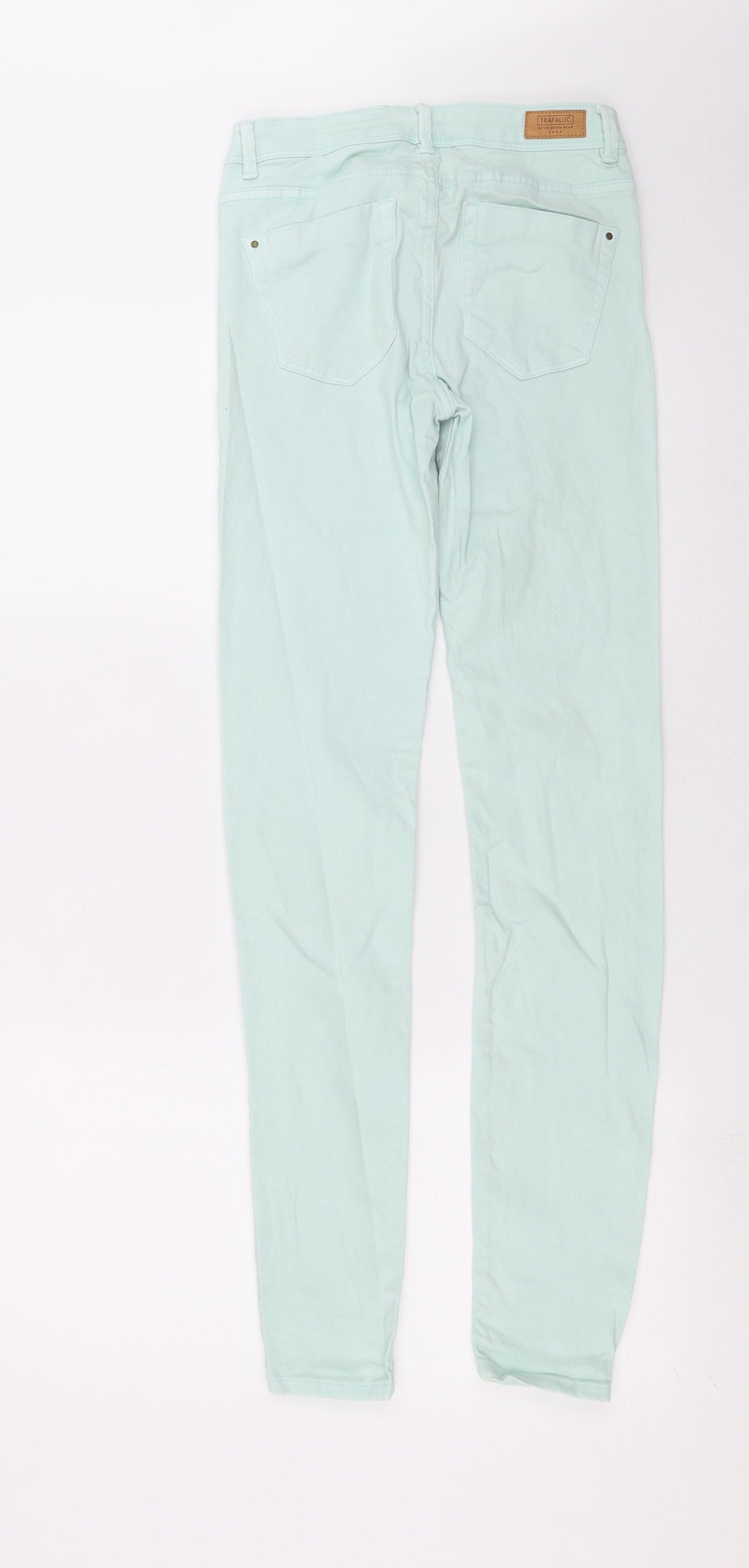 Zara Womens Green  Denim Skinny Jeans Size 8 L31 in