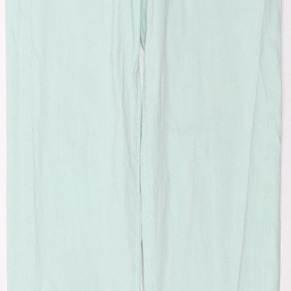 Zara Womens Green  Denim Skinny Jeans Size 8 L31 in