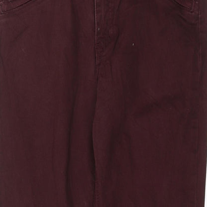 Marc Lauge Womens Purple   Straight Jeans Size 14 L26 in