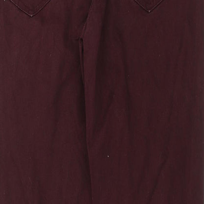 Marc Lauge Womens Purple   Straight Jeans Size 14 L26 in