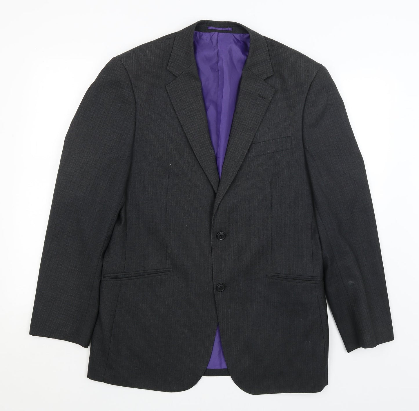 Mens UK Size L Milan Collection Regular Black Suit Jacket