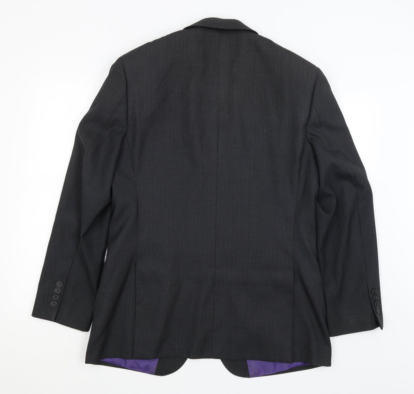 Mens UK Size L Milan Collection Regular Black Suit Jacket