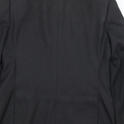 Mens UK Size L Milan Collection Regular Black Suit Jacket