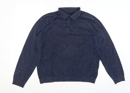 M&S Mens Blue   Pullover Jumper Size L