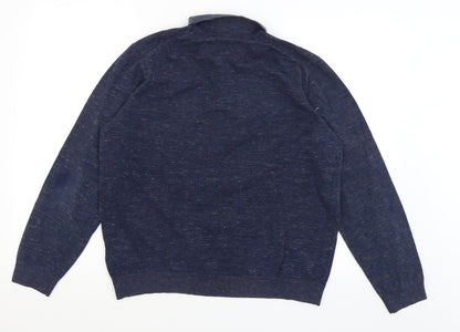 M&S Mens Blue   Pullover Jumper Size L