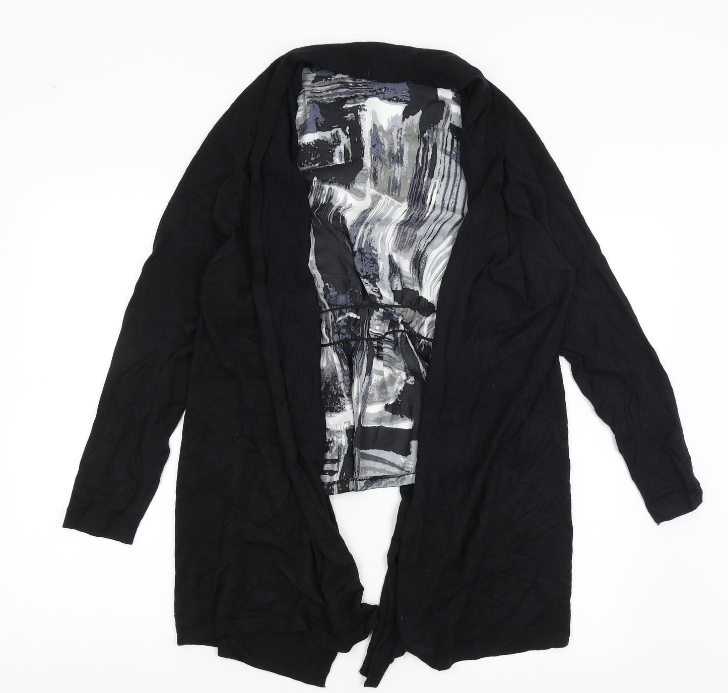 Womens UK Size 16 Et Vous Black Cardigan Jumper