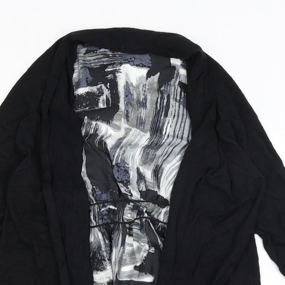 Womens UK Size 16 Et Vous Black Cardigan Jumper