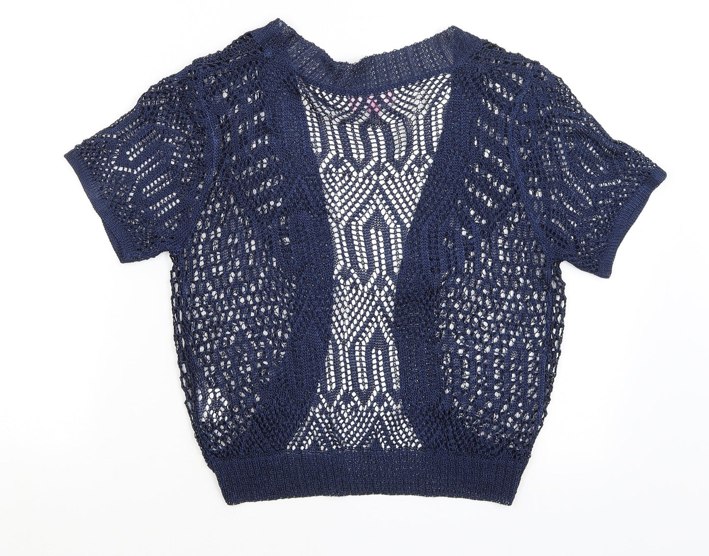 Womens UK Size M Sarah Hamilton Blue Cardigan Jumper