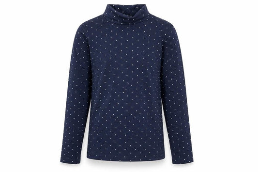 Primark Girls Blue Spotted  Basic T-Shirt Size 10-11 Years