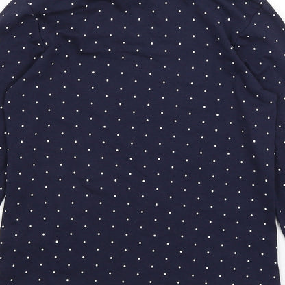 Primark Girls Blue Spotted  Basic T-Shirt Size 10-11 Years
