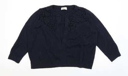 TU Womens Blue   Cardigan Jumper Size 14