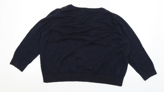 TU Womens Blue   Cardigan Jumper Size 14