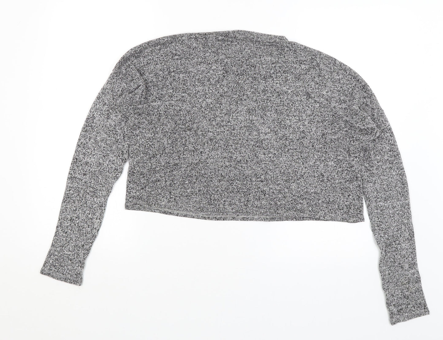Womens UK Size 14 Atmosphere Grey Cropped T-Shirt