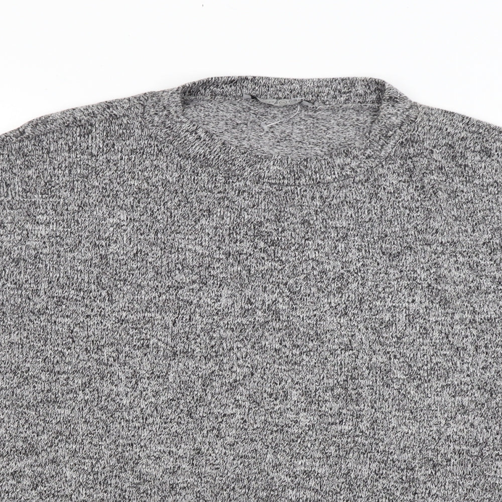 Womens UK Size 14 Atmosphere Grey Cropped T-Shirt
