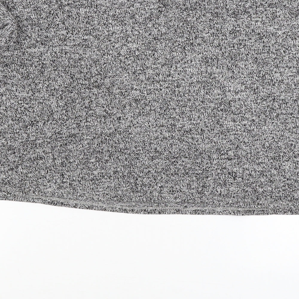 Womens UK Size 14 Atmosphere Grey Cropped T-Shirt