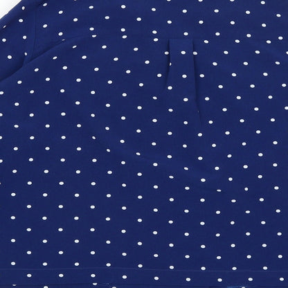 Monki Womens Blue Polka Dot  Jacket Blazer Size S