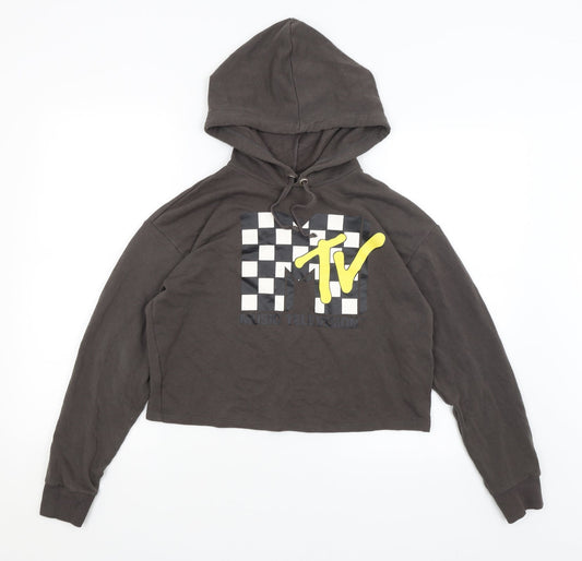 Divided Womens Grey   Pullover Hoodie Size S  - MTV