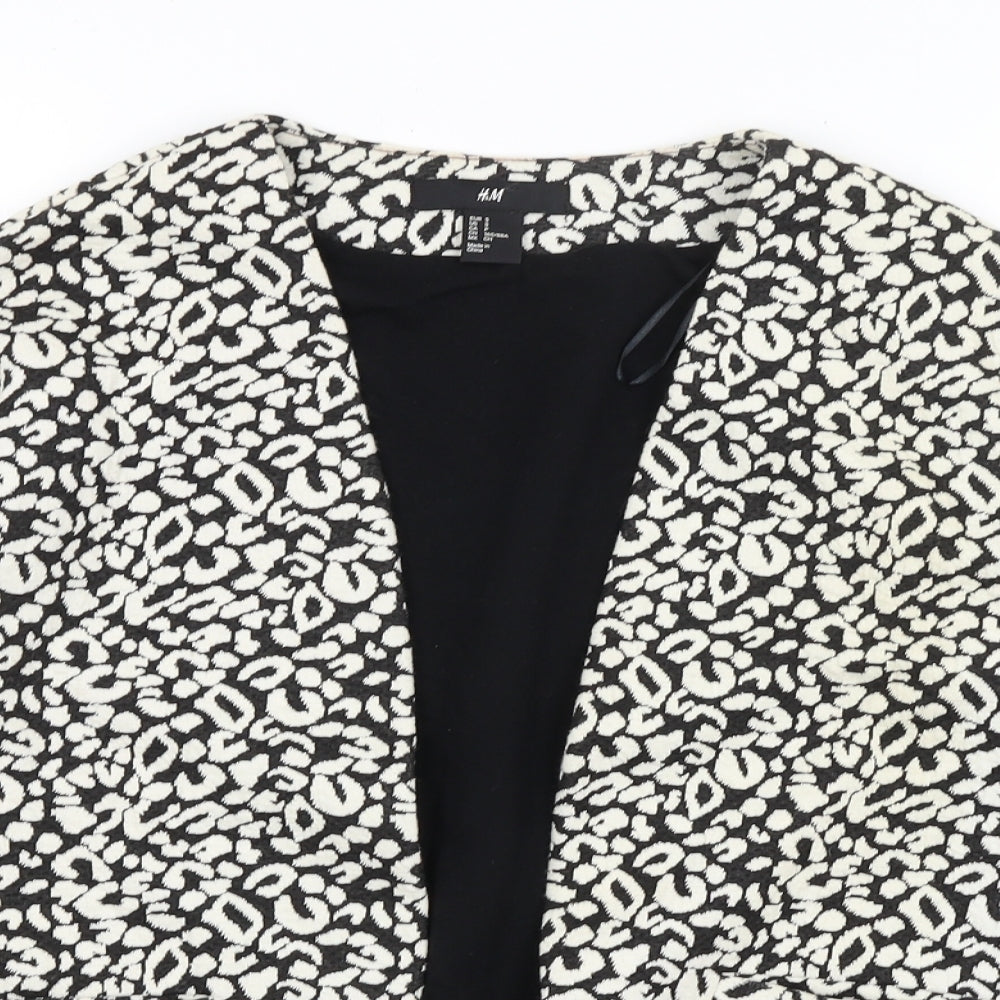 Womens UK Size S H&M Black Jacket