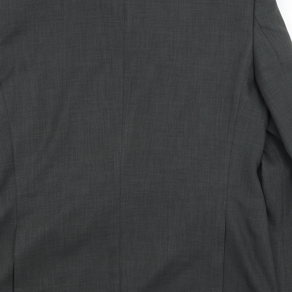 Mens UK Size L Greenwoods Regular Grey Suit Jacket