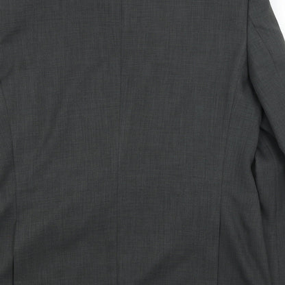 Mens UK Size L Greenwoods Regular Grey Suit Jacket