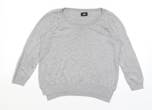 Womens UK Size S H&M Grey Pullover Jumper