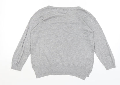 Womens UK Size S H&M Grey Pullover Jumper