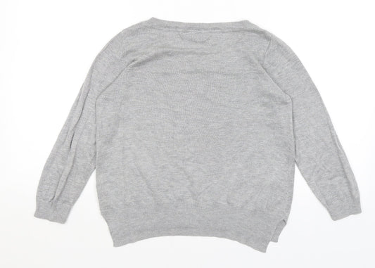 Womens UK Size S H&M Grey Pullover Jumper