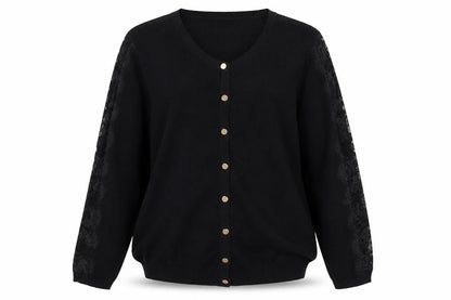 Womens UK Size 14 M&Co Black Cardigan Jumper
