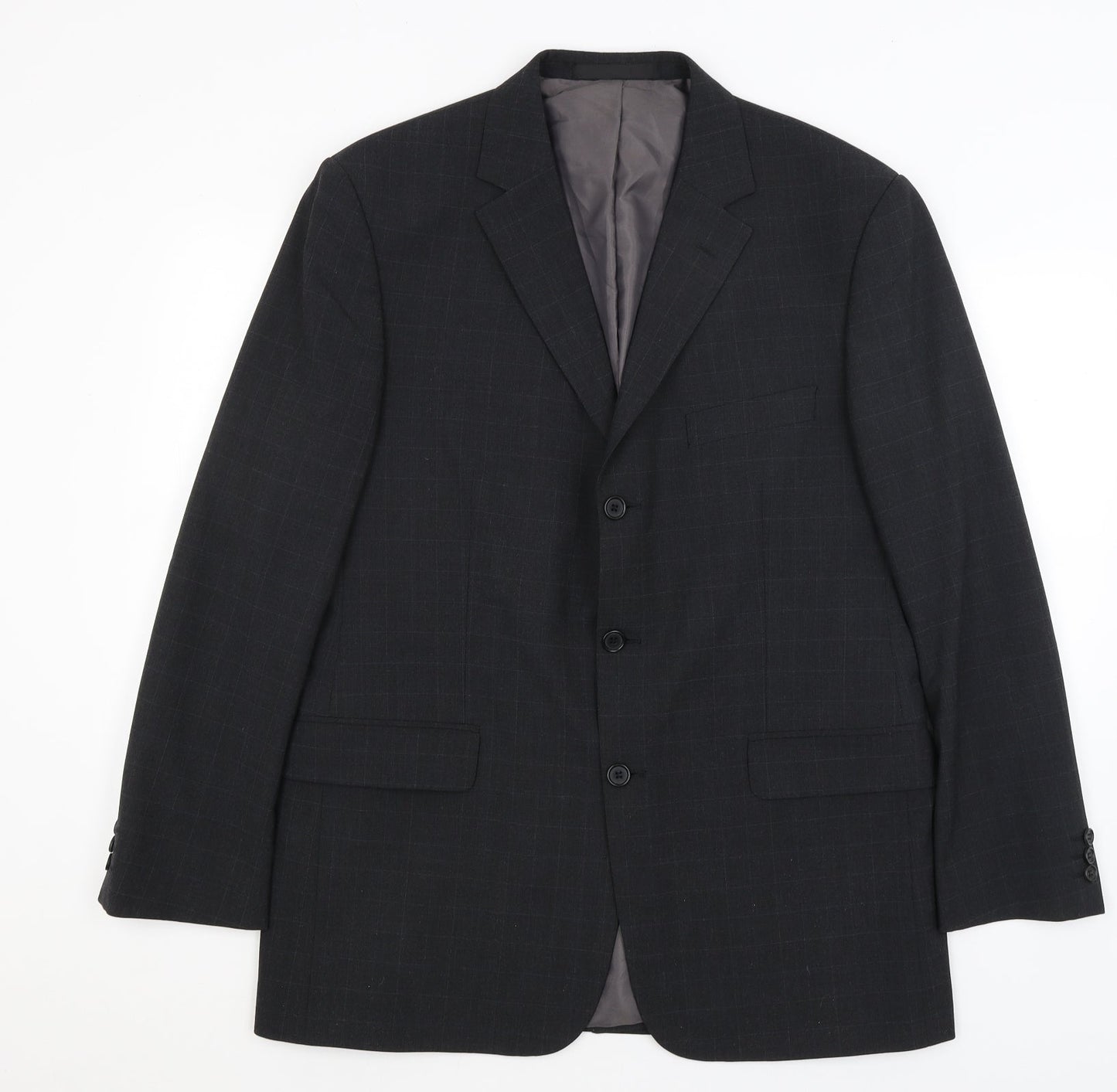 Mens UK Size L M&S Regular Grey Suit Jacket