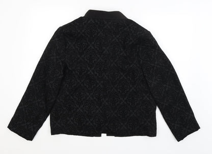 Atmosphere Womens Black Paisley  Jacket Blazer Size 16