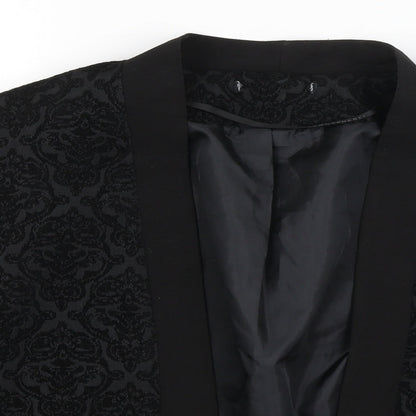 Atmosphere Womens Black Paisley  Jacket Blazer Size 16