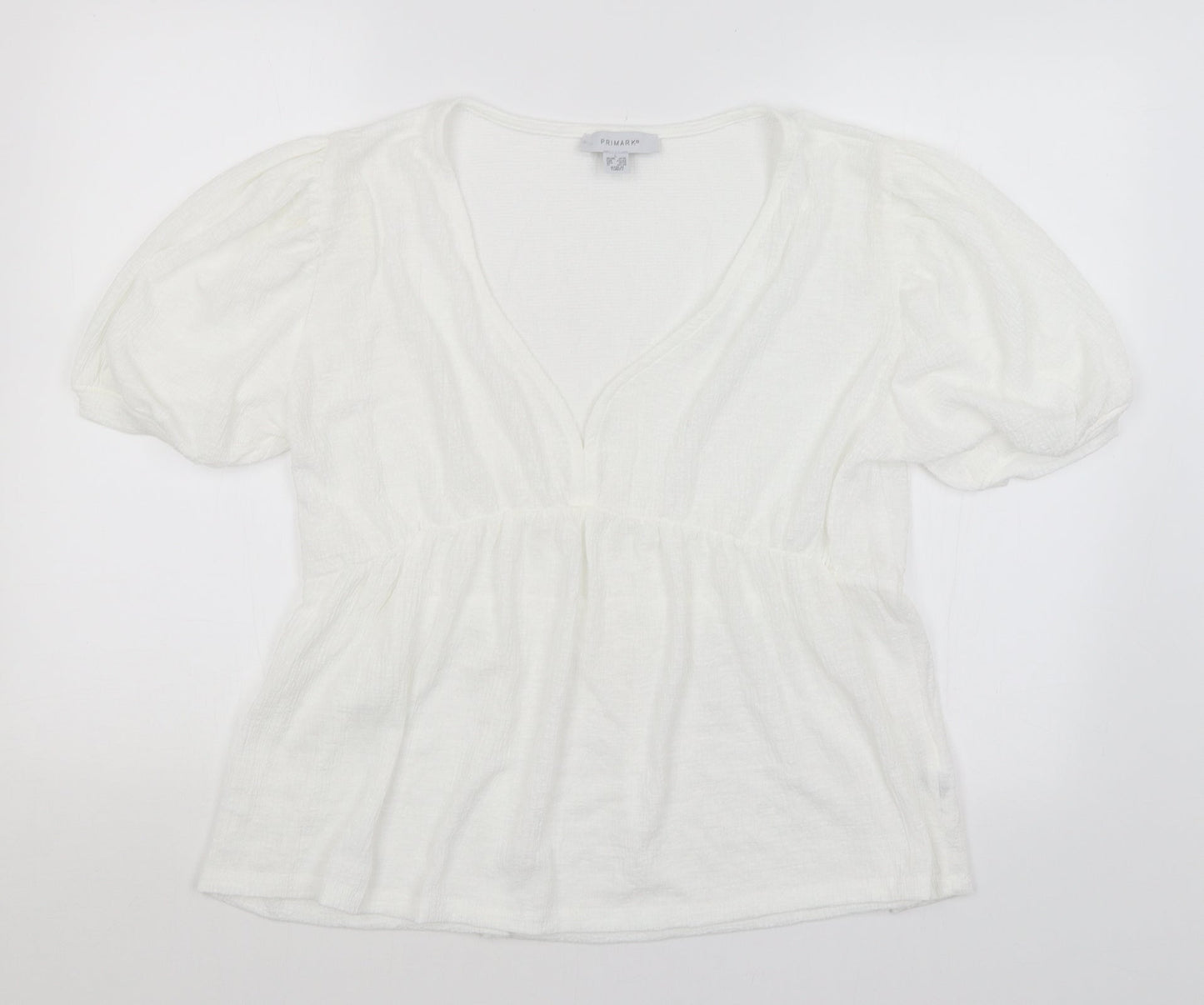 Primark Womens White   Basic Blouse Size L