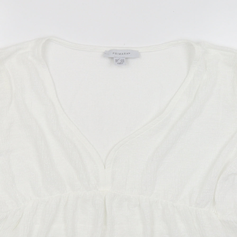 Primark Womens White   Basic Blouse Size L