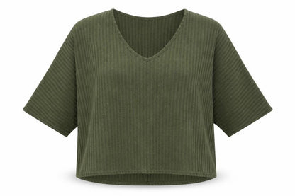 Womens UK Size M New Look Green Pullover Jumper