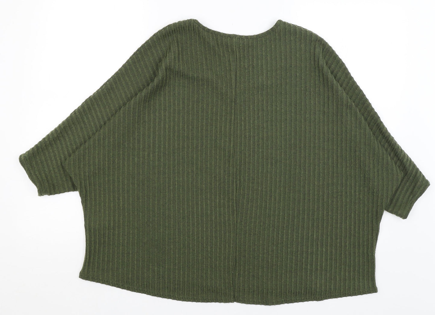 Womens UK Size M New Look Green Pullover Jumper
