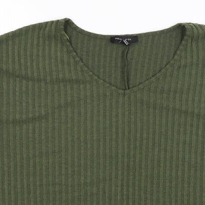 Womens UK Size M New Look Green Pullover Jumper