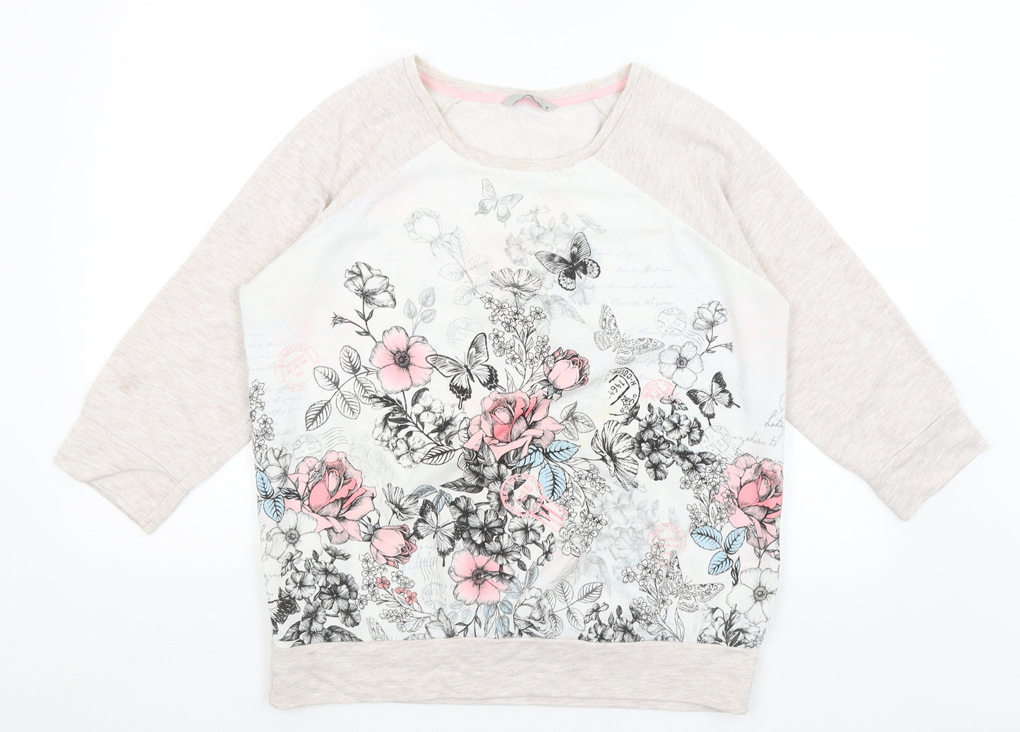 TU Womens Beige   Pullover Jumper Size 14