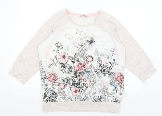 TU Womens Beige   Pullover Jumper Size 14