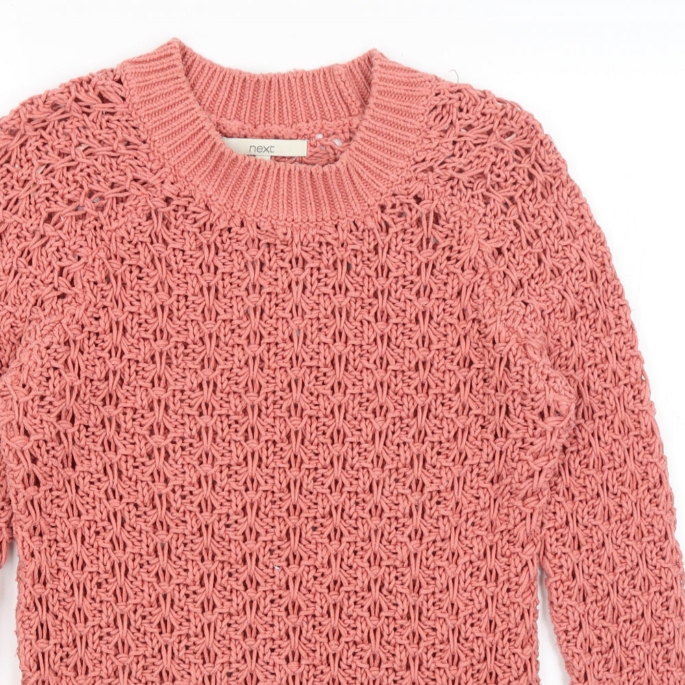 Womens UK Size S NEXT Pink Pullover Jumper