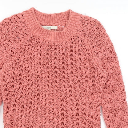 Womens UK Size S NEXT Pink Pullover Jumper