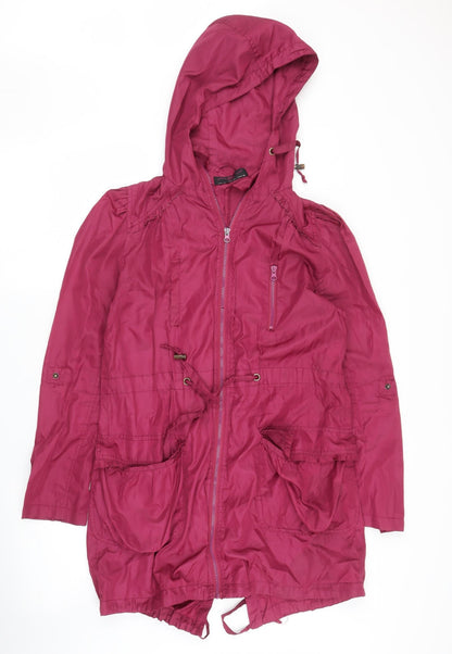 New Look Womens Purple   Parka Coat Size M
