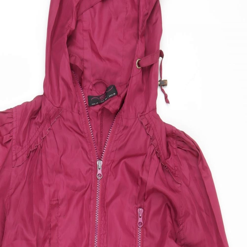 New Look Womens Purple   Parka Coat Size M