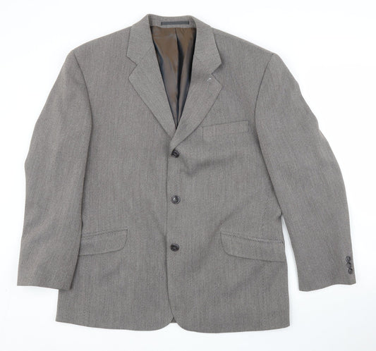 Mens UK Size 42 Burtons Regular Grey Suit Jacket